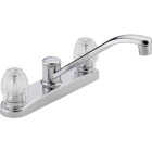 Peerless 2-Handle Knob Kitchen Faucet, Chrome Image 1